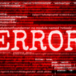 modulenotfounderror: no module named 'rvtools'