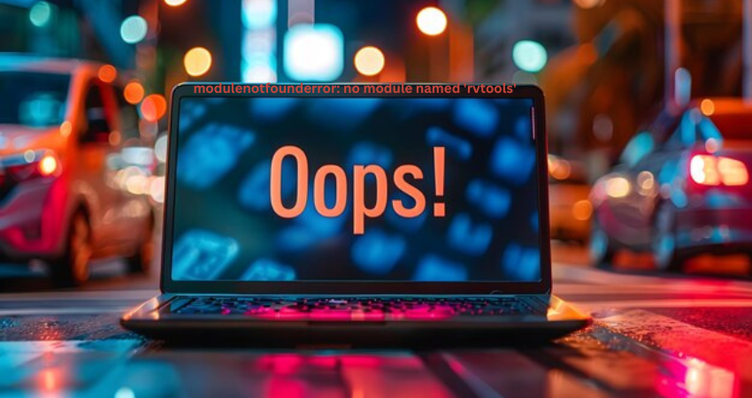modulenotfounderror: no module named 'rvtools'
