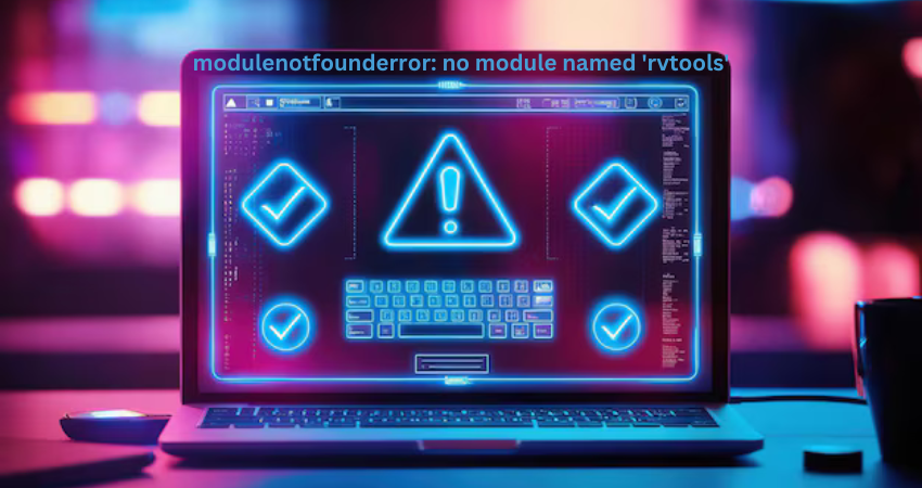 modulenotfounderror: no module named 'rvtools'
