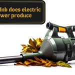 how much dnb does electric leaf blower produce